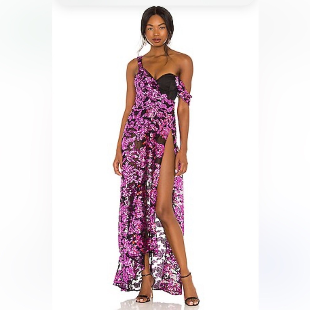 NWT for Love and Lemons X Revolve Bustier Gown